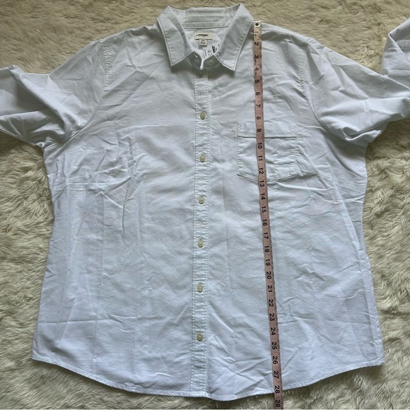 J. Crew Factory Top Button-Up Oxford Shirt in Signature Fit White 2X - Picture 11 of 12